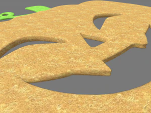 Halloween Pumpkin Cookie 02 3D Model