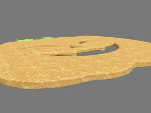 Halloween Pumpkin Cookie 02 3D Model