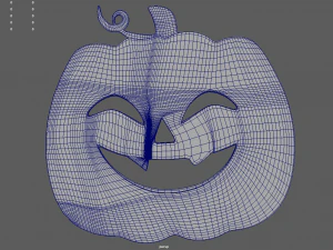 Halloween Pumpkin Cookie 02 3D Model