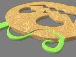 Halloween Pumpkin Cookie 03 Modelo 3D