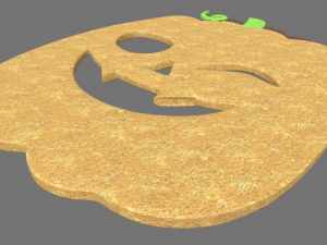 Halloween Pumpkin Cookie 04 3D Model