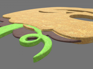 Halloween Pumpkin Cookie 04 3D Model