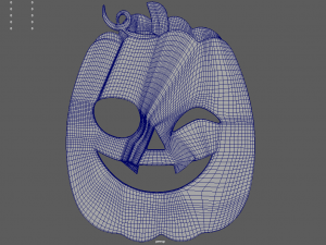 Halloween Pumpkin Cookie 04 3D Model