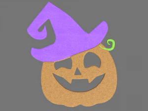 Biscotto alla zucca di Halloween 05 Modello 3D