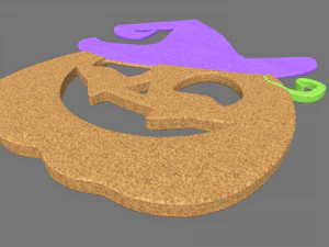 Halloween Pumpkin Cookie 05 3D Model