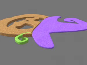 Halloween Pumpkin Cookie 05 3D Model