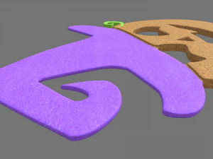 Halloween Pumpkin Cookie 05 3D Model