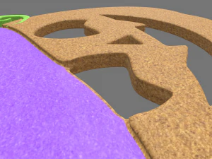 Halloween Pumpkin Cookie 05 3D Model