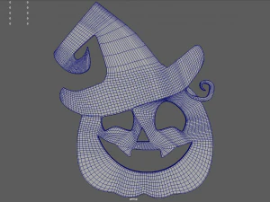 Halloween Pumpkin Cookie 05 3D Model