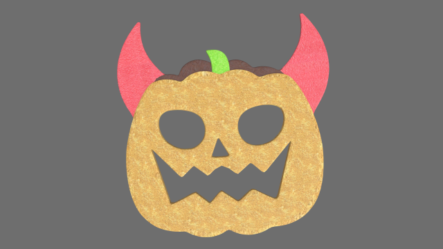 Halloween Pumpkin Cookie 06 3D Model .c4d .max .obj .3ds .fbx .stl .blend 