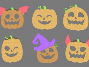 Halloween Pumpkin Cookies Pack 01 Modelo 3D