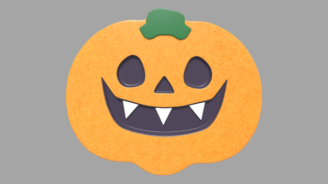 Pumpkin Candy 02 3D Модель .c4d .max .obj .3ds .fbx .stl .blend 