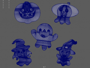 Halloween Candies Pack 02 3D Model