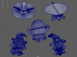 Halloween Candies Pack 02 3D Model
