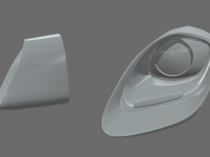 Headlights Custom 01 3D Model