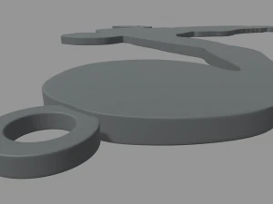 Basketball Key Ring Chain 01 3D Print Model