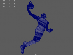 Basketball Key Ring Chain 01 3D Принт Модель