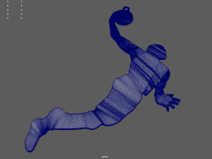 Basketball Key Ring Chain 01 3D Print Model