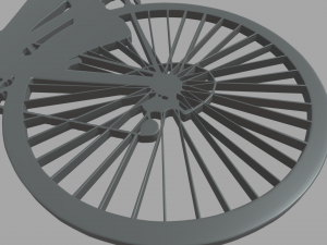 Bike Key Ring Chain 01 3D Print Model