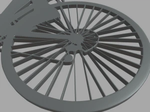 Bike Key Ring Chain 01 3D Print Model