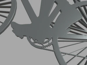 Bike Key Ring Chain 01 3D Print Model