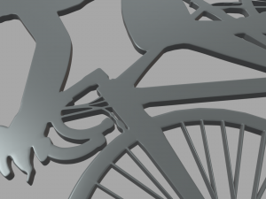 Bike Key Ring Chain 01 3D Print Model