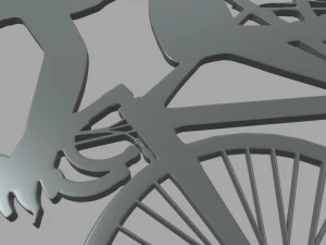 Bike Key Ring Chain 01 3D Print Model