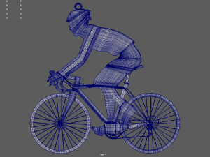 Bike Key Ring Chain 01 3D Print Model
