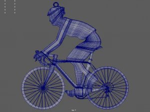 Bike Key Ring Chain 01 3D Print Model