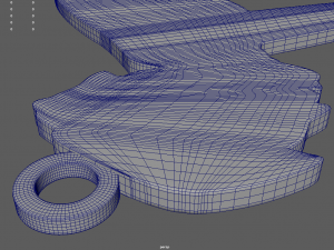 Bike Key Ring Chain 01 3D Print Model