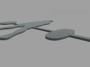 Deadlift Key Ring Chain 01 3D Print Model