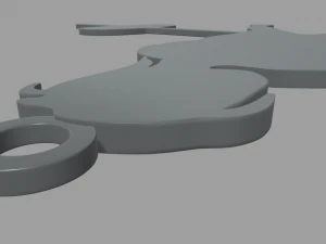 Deadlift Key Ring Chain 01 3D Print Model