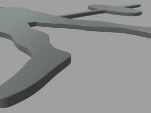 Deadlift Key Ring Chain 01 3D Print Model