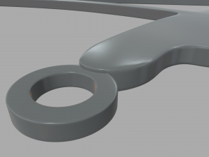Rhythmic Gymnastics Key Ring Chain 01 3D Print Model