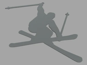 स्कीइंग की रिंग चेन 01 3D प्रिंट मॉडल