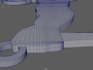 Skiing Key Ring Chain 01 3D Print Model