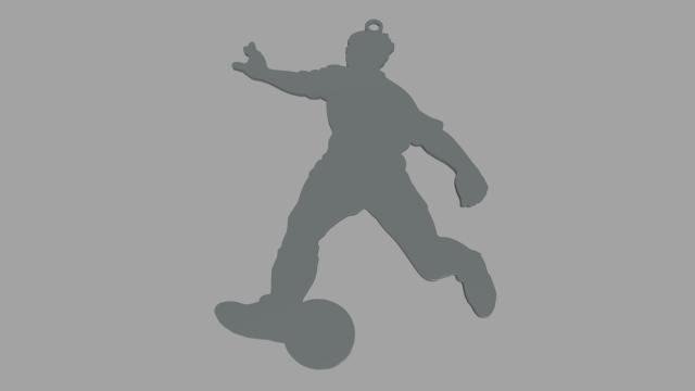 Soccer Key Ring Chain 01 Modelo de Impressão 3D .c4d .max .obj .3ds .fbx .stl .blend 