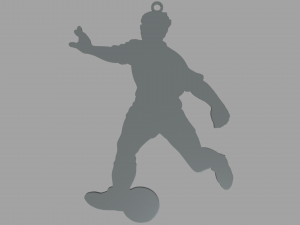 Soccer Key Ring Chain 01 Modelo de Impressão 3D