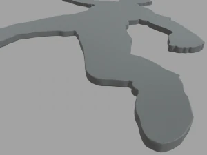 Soccer Key Ring Chain 01 3D Print Model