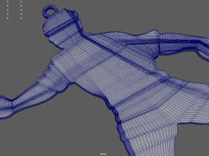 Soccer Key Ring Chain 01 3D Print Model