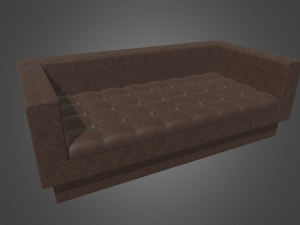 Leather Sofa Model 3D