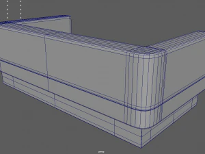 Leather Sofa 3D Model