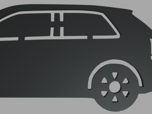Audi A3 Key Ring 3D 프린트 모델