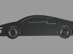 Audi R8 Schl&uuml;sselanh&auml;nger 3D Druckmodell