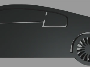 Audi R8 Key Ring Chain 3D Print Model