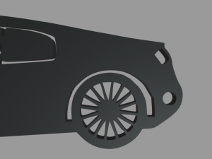 Audi R8 Key Ring Chain 3Dプリントモデル