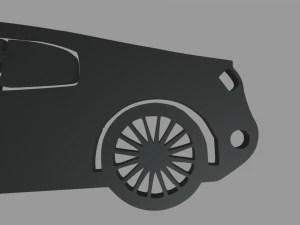 Audi R8 Key Ring Chain 3D Print Model
