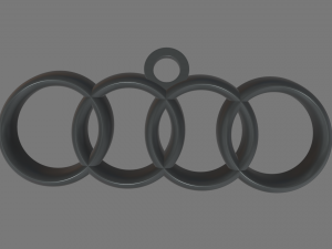 Audi Key Ring 3Dプリントモデル