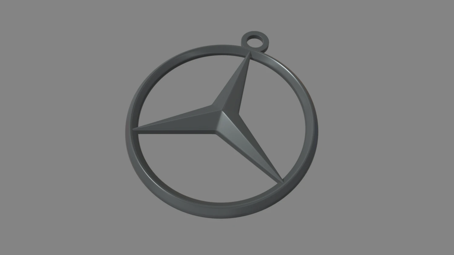 Mercedes Benz Key Ring Chain 3D Print Model .c4d .max .obj .3ds .fbx .stl .blend 
