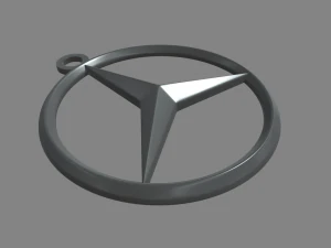 Mercedes Benz Key Ring Chain 3D Print Model
